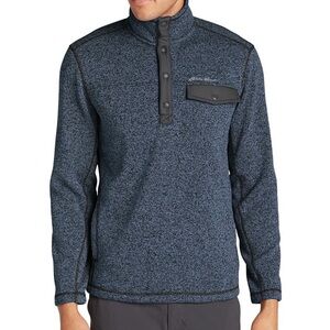 Eddie Bauer Navy Button-Up Sweater Size M NWT